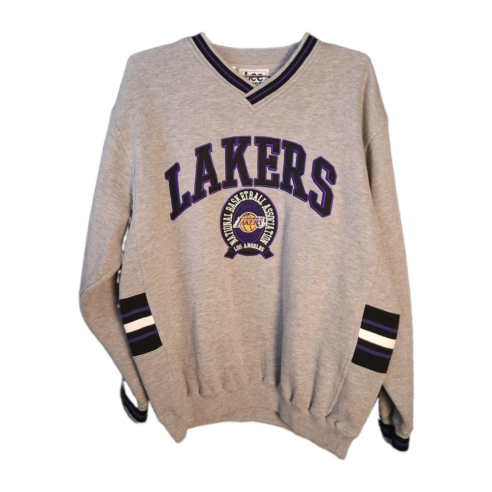 Vtg NBA Los Angeles Lakers  Lee Sport Crewneck Sweatshirt  Mens Medium Y2K